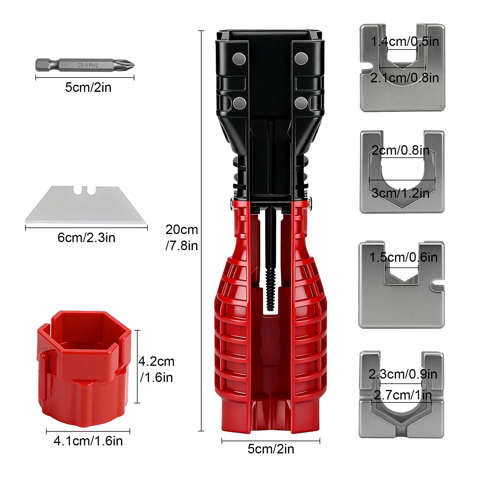 18 in1 Faucet Sink Installer Multi Tool Pipe Wrench Plumbing for Kitchen Bathroo gallery