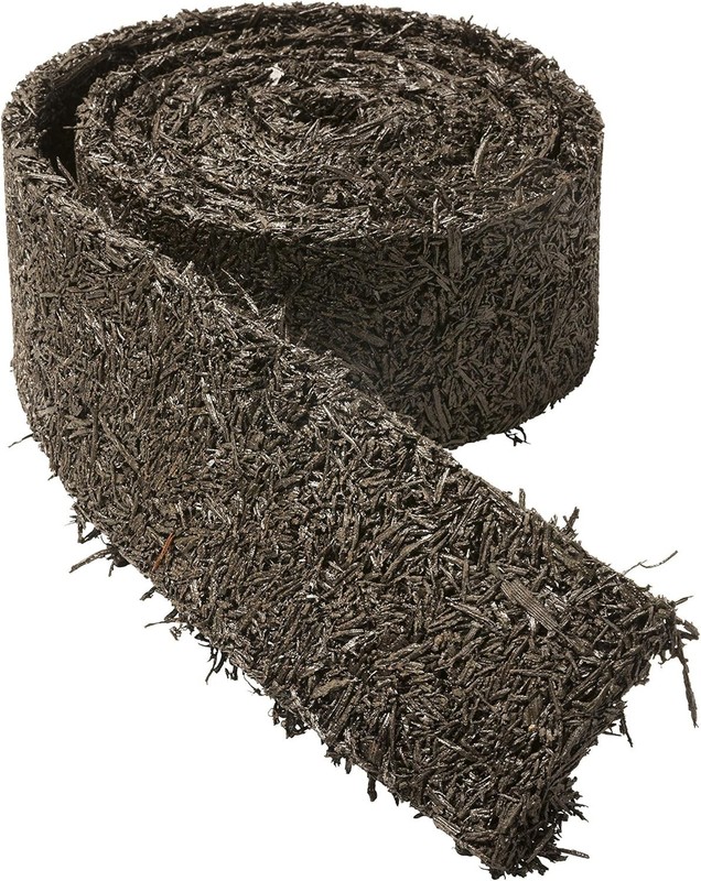 Permanent Mulch Recycled Rubber Border - 10 Feet Long x 4.5 Inches Wide | Wee... gallery