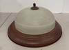 Hampton Bay 2-Light Copper Patina 11” Flush Mount Frosted Swirl Glass Dome gallery