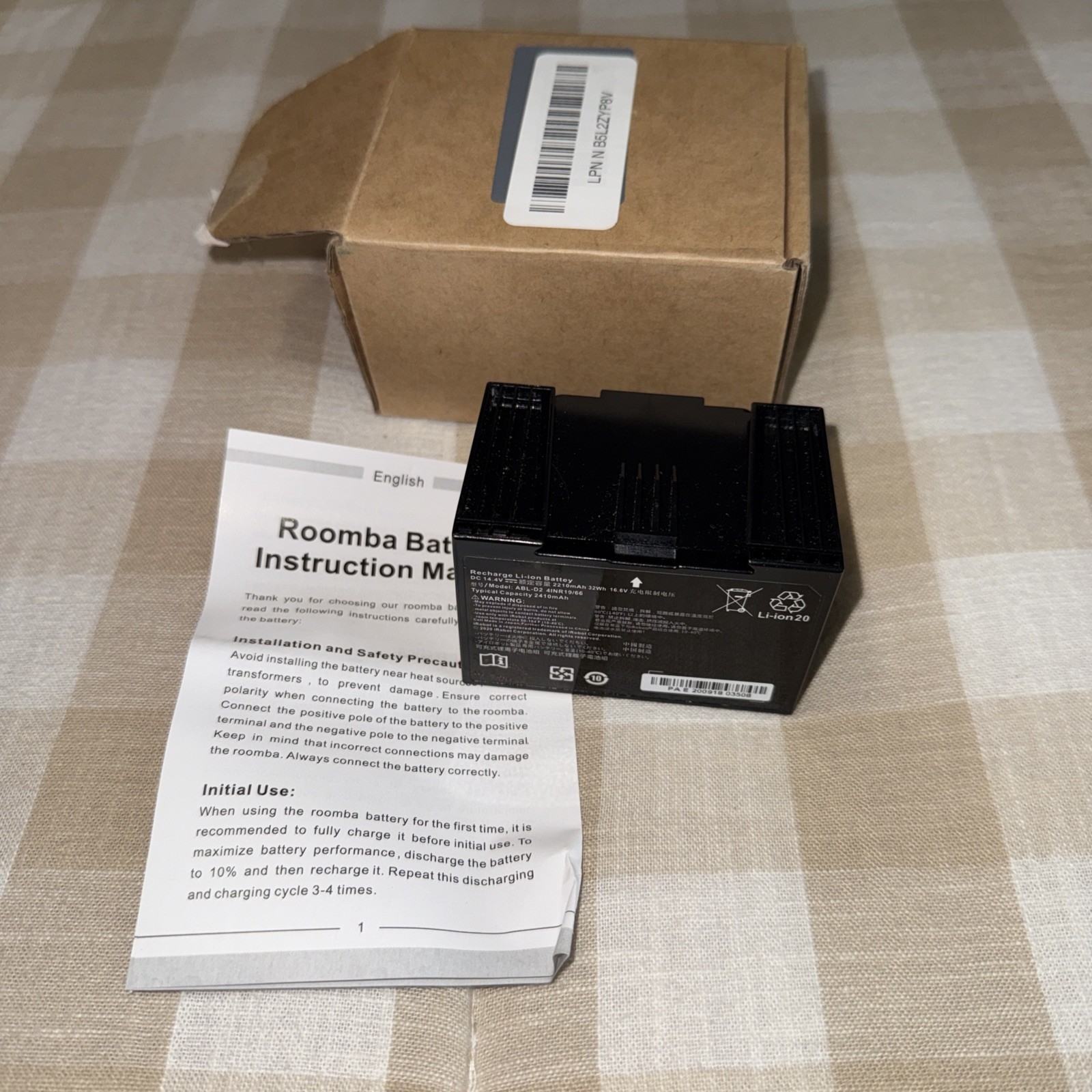 Genuine ABL-D2 Upgraded Battery for iRobot Roomba j5 j6 j7 j8+ i3 i4 i5 i7 i8+e5 gallery
