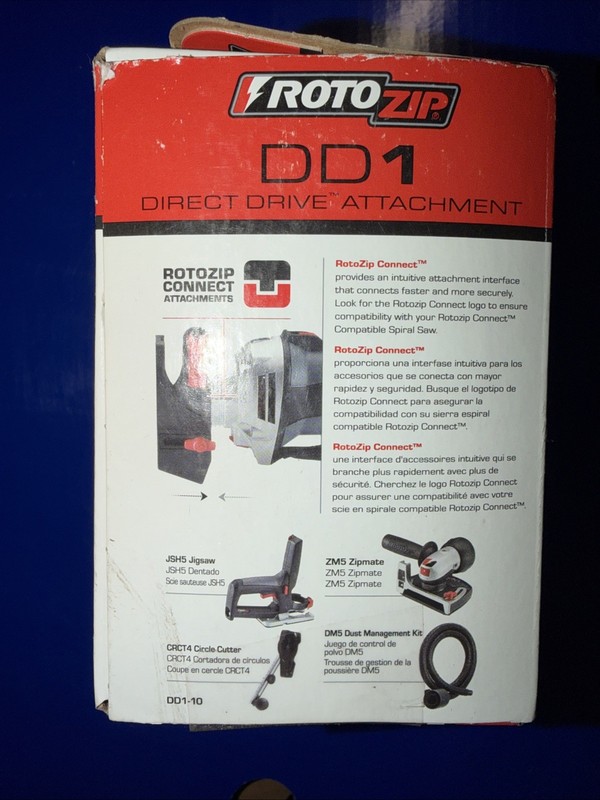 Rotozip DD1 Direct Drive Cut-Off Attachment / New Open Box gallery