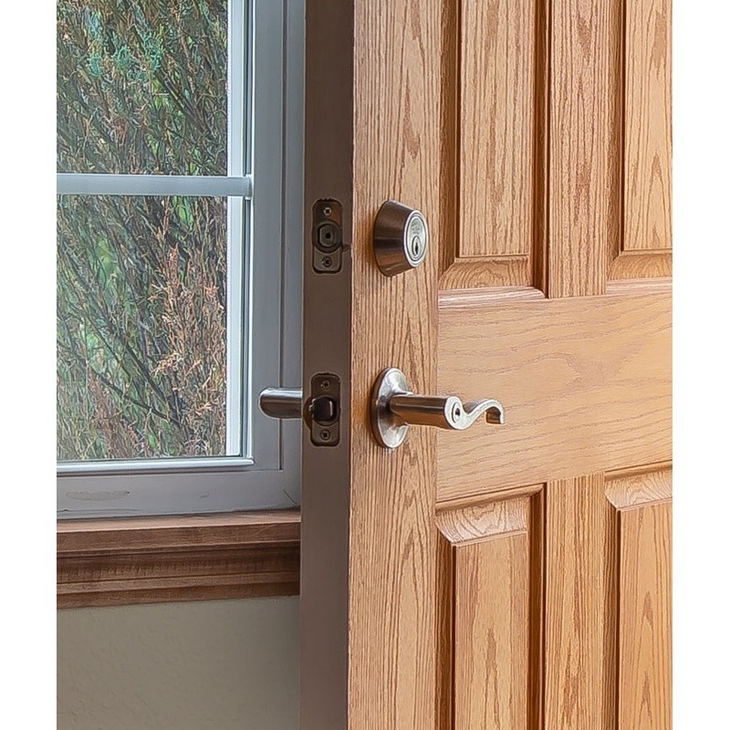 Single Cylinder Deadbolt Two Way Latch Keyed Lock Home Security ANSI Grade 3 New gallery
