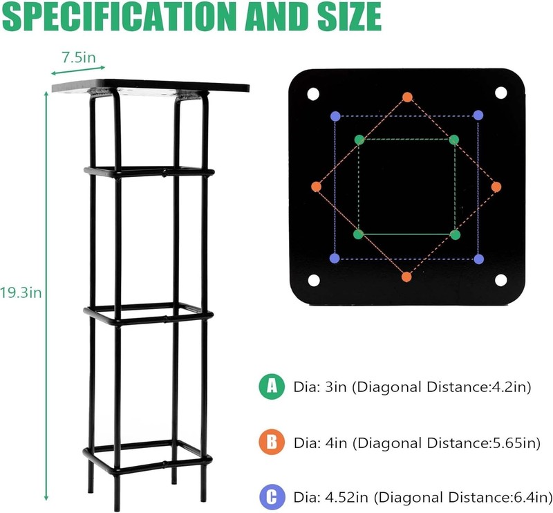 In-Ground Umbrella Base for Offset Cantilever Umbrellas, Heavy-Duty Steel Outdoo gallery