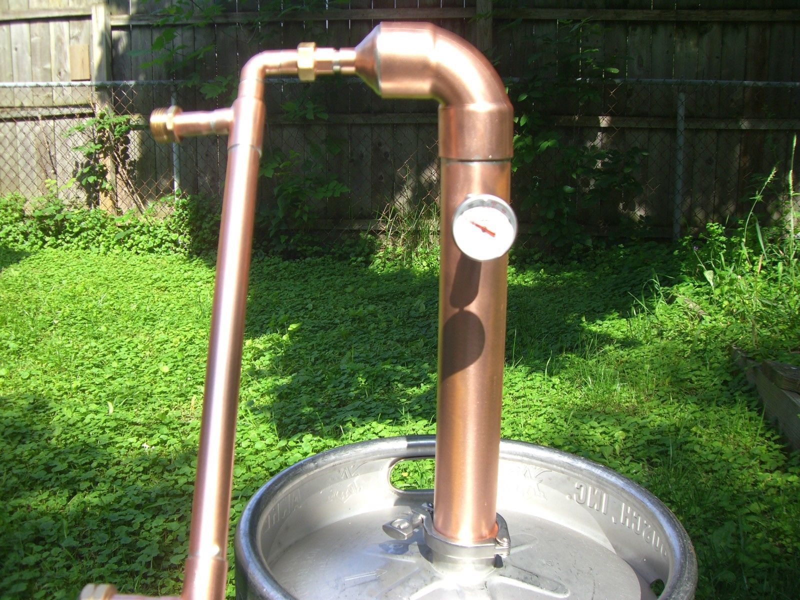 Keg Beer Kit 2" inch Copper Moonshine Still Pot Still Distillation Column gallery