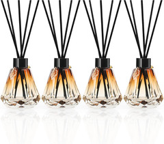 Reed Diffuser, 4Pcs Reed Diffuser Empty Bottles with 20Pcs Reed Diffuser Sticks,