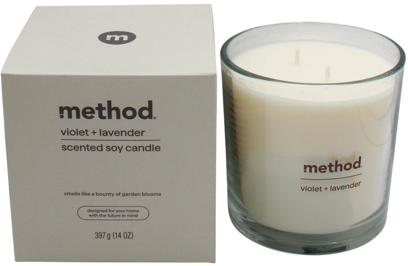 Method Premium Soy Candle – Violet + Lavend, 14 oz | 2 Wick, Up to 50 Hours Burn gallery
