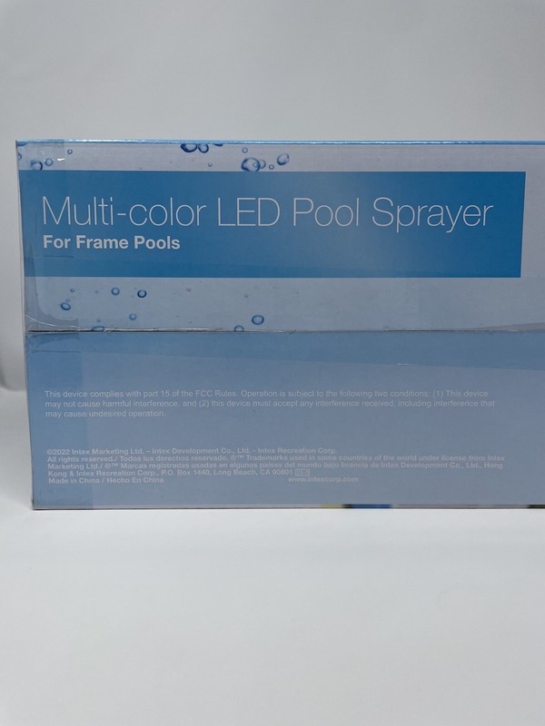 Intex MultiColor LED Pool Sprayer for Above Ground Swimming Pools gallery