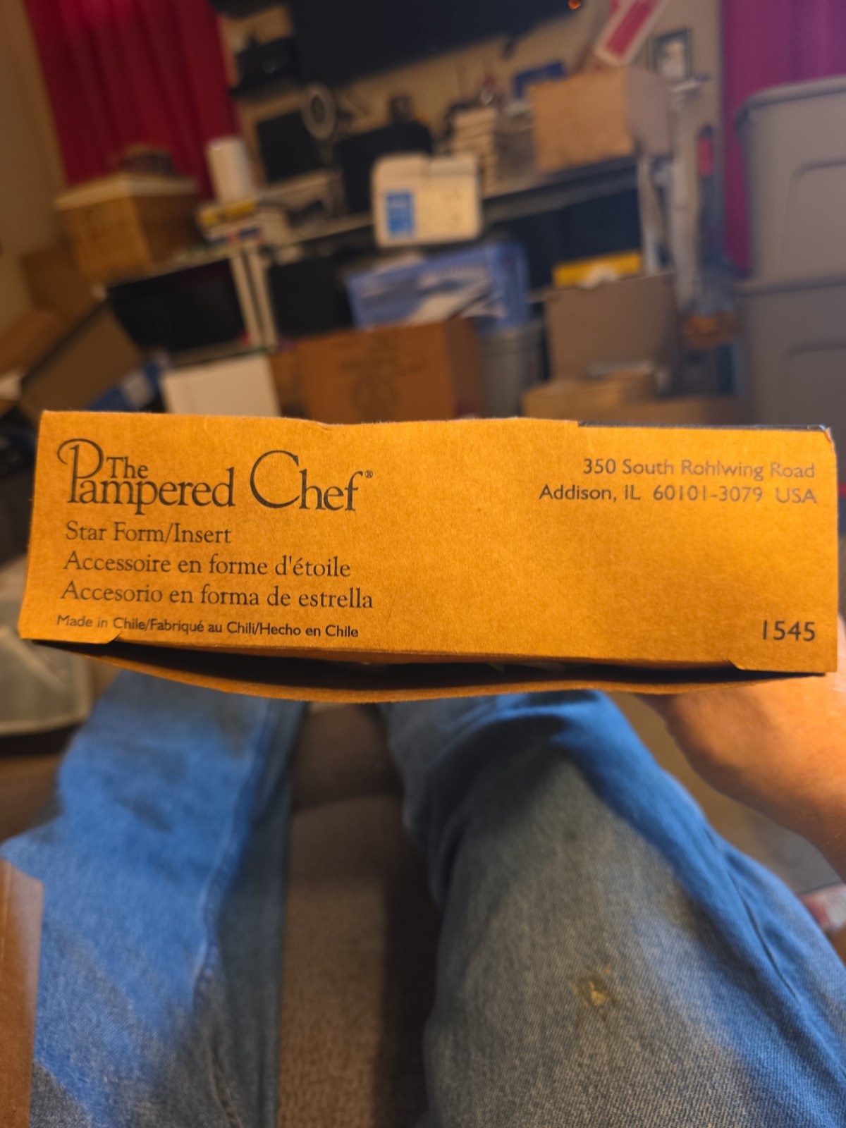 The Pampered Chef Star Form Metal Insert New in Box #1545 Celebrations gallery