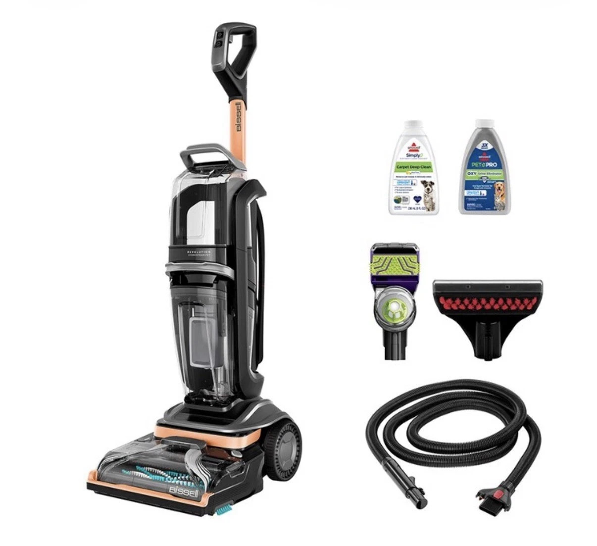 BISSELL REVOLUTION HYDROSTEAM UPRIGHT CARPET CLEANER Model #4123 New In Box gallery