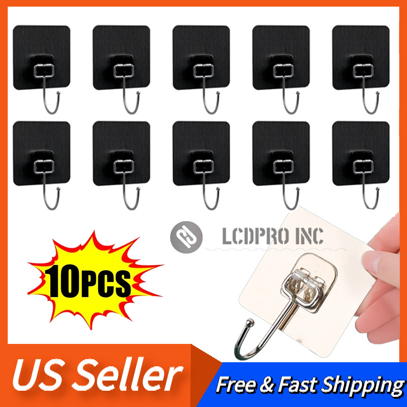 Large Adhesive Hooks Heavy Duty Wall Hooks 22lbs Self Adhesive Hooks Door Hooks gallery