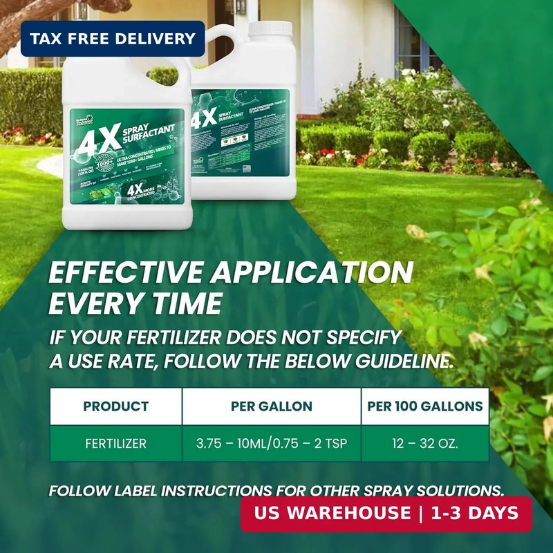 1 Gallon 4X Non Ionic Surfactant - Makes 1000 Gallons - Nonionic Wetting Agent & gallery
