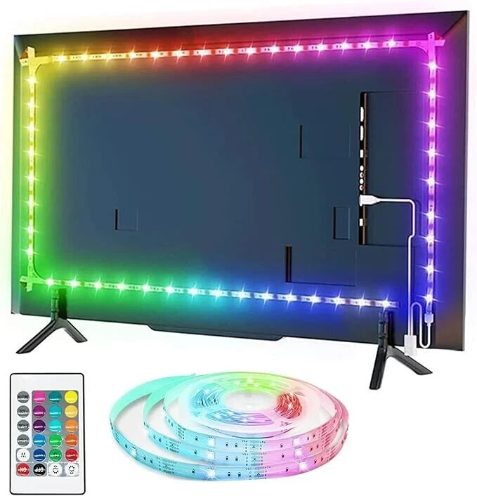 16.4ft LED TV Backlight Strip – USB Light Strip for 32–80 Inch TVs and Monitors gallery