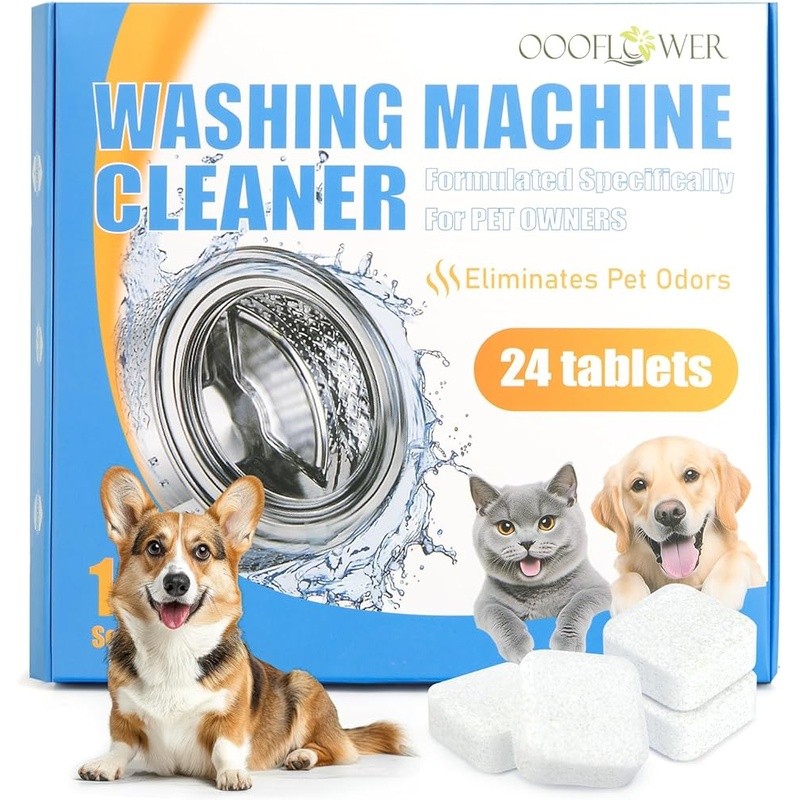 Washing Machine Cleaner Tablets Deep Clean Pet Odor Removal Septic Safe 60°C New gallery