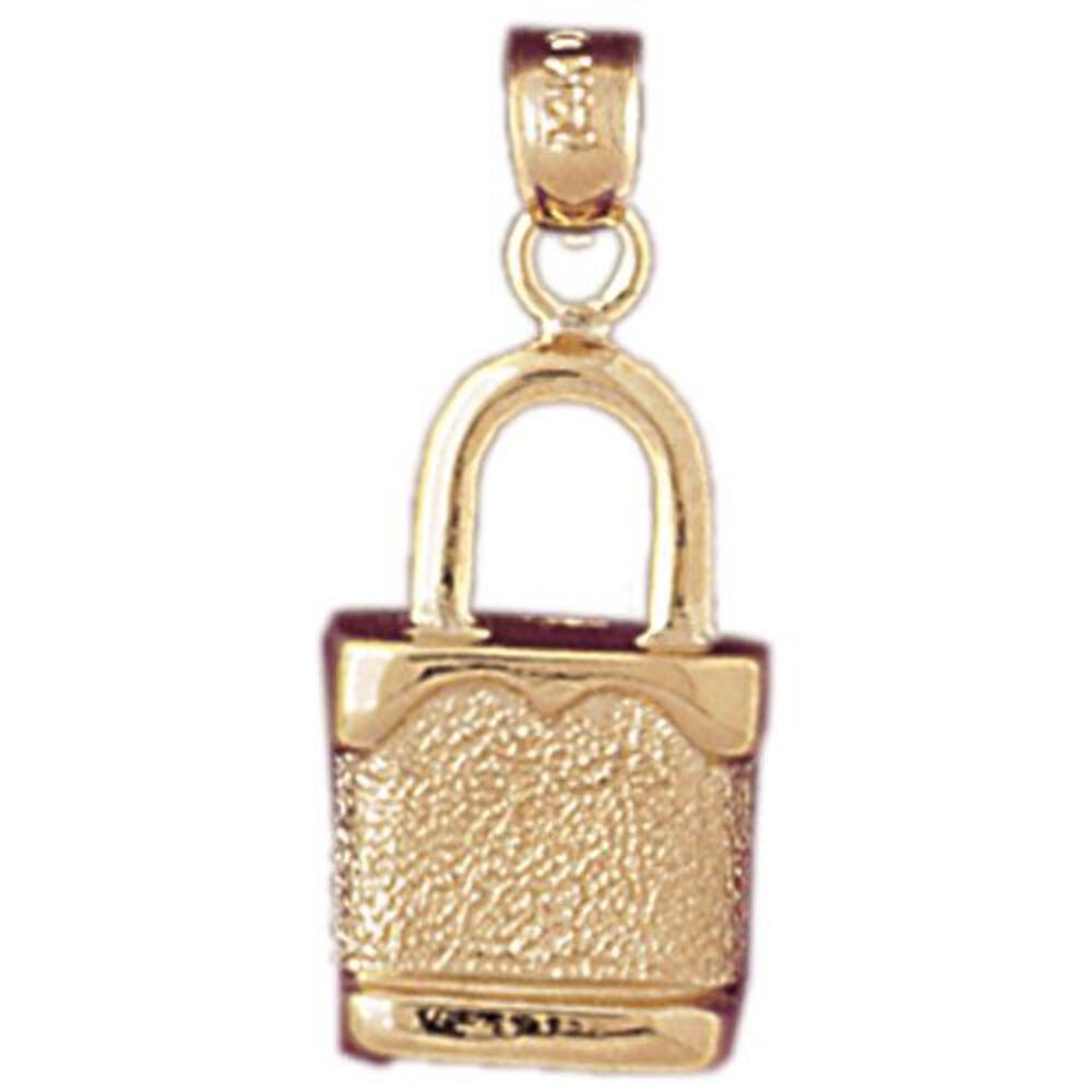 Lock Charm Pendant 14k Gold (2 Grams) gallery