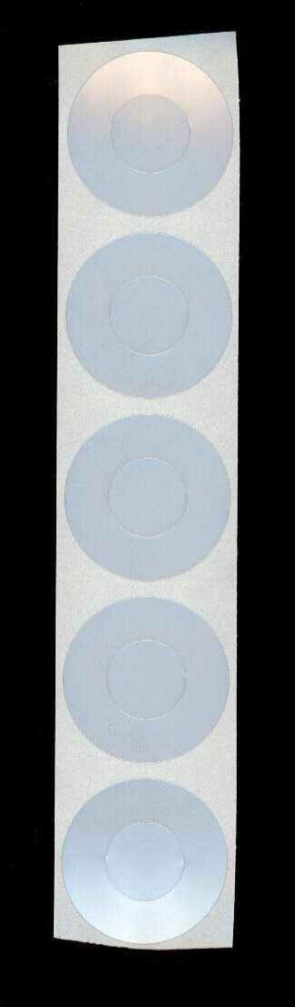 5 Qty. Metal Reinforced CD/DVD Disc Center Hub Protector Stickers for Cracks gallery