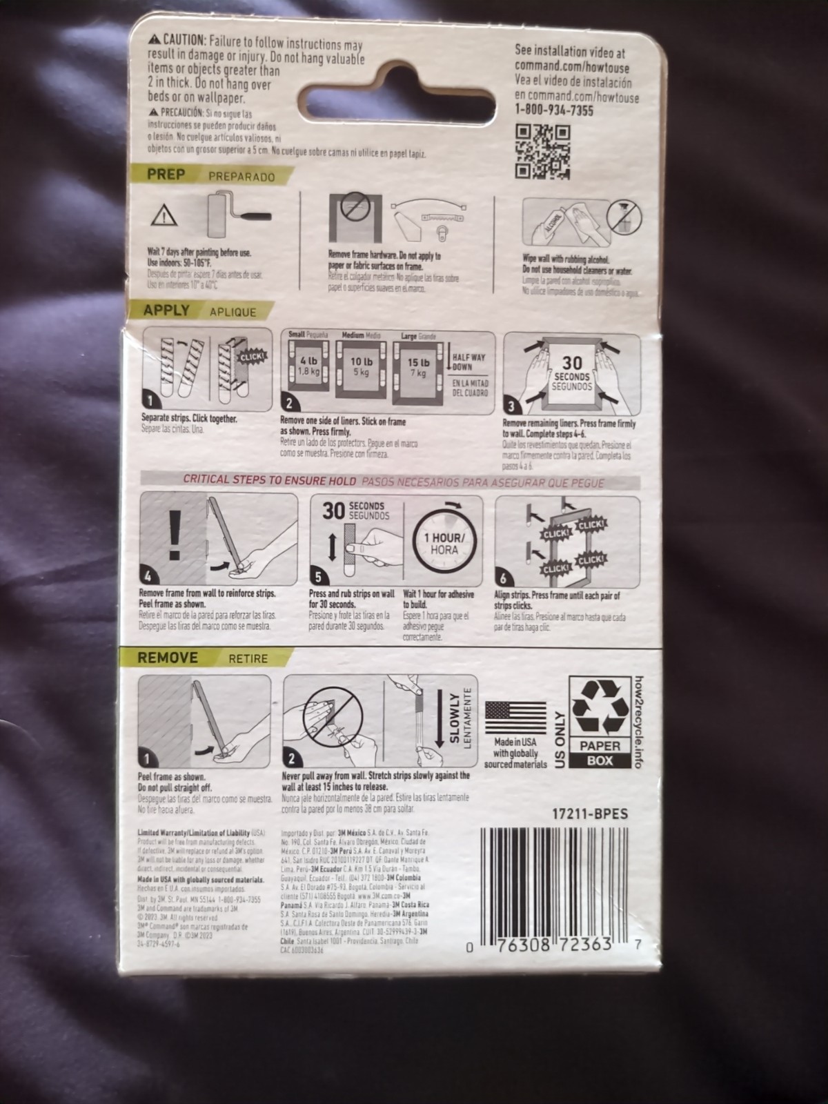 Command Picture Hanging Strips Variety Big Pack- White gallery