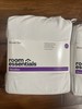 2 Room Essentials Twin/Twin XL Sheets 3-Pc Set Microfiber White w/ Thin Gray gallery