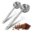 2PCS Stainless Steel Coffee Scoop Set 1 tbsp 15ml & 2 tbsp 30ml Long Handle ... gallery
