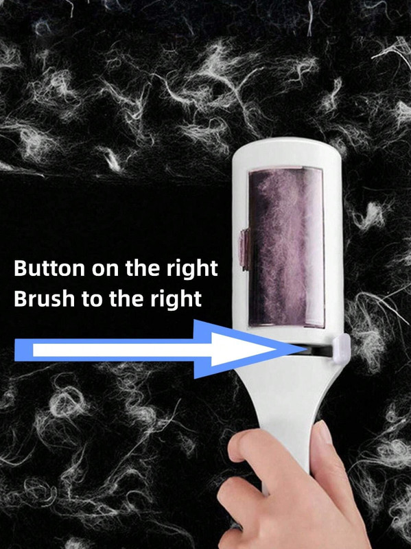 1pc Portable Lint Roller Static Brush Dry Cleaning Sticky Hair Remover Tool gallery