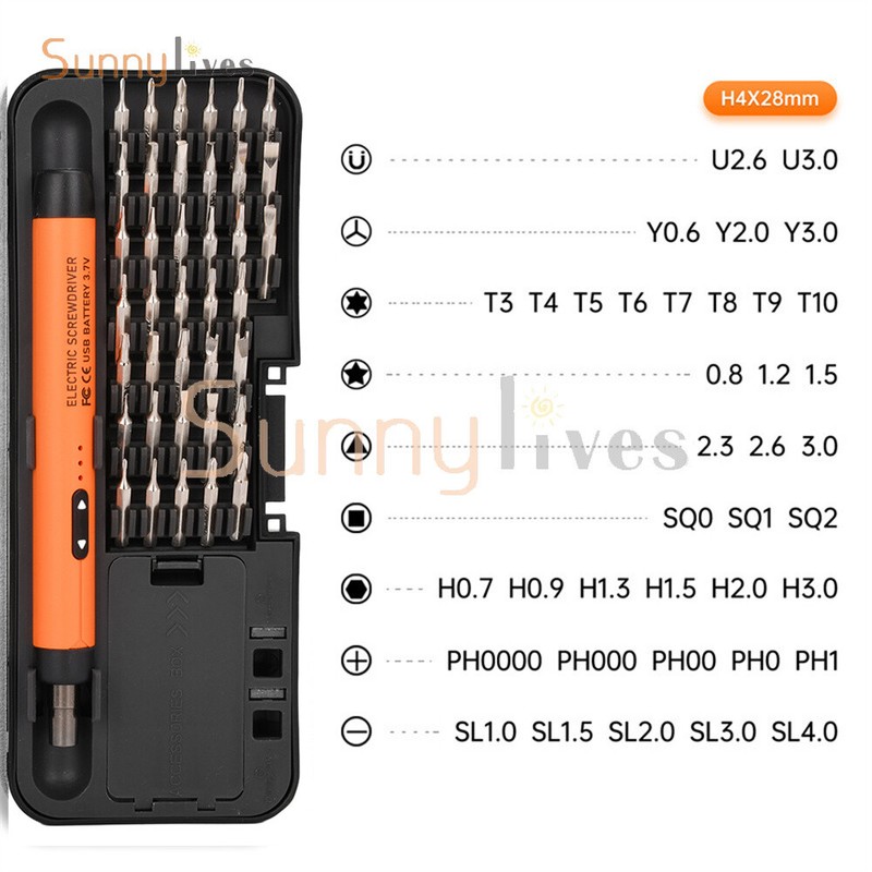 46in1 Mini Precision Electric Screwdriver Set Rechargeable Cordless Screwdriver gallery