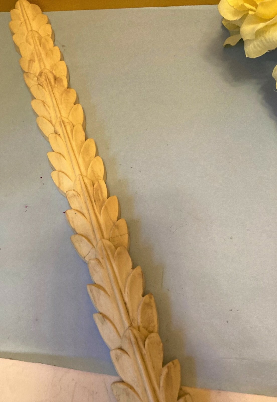 Salvage Resin Molding Decorative Scroll Accent Furniture Molding Applique 20"L gallery
