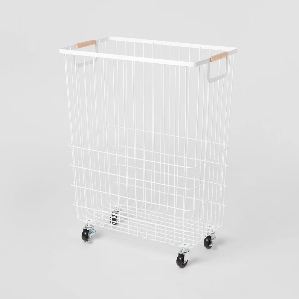 Wire Rolling Laundry Hamper - Brightroom gallery