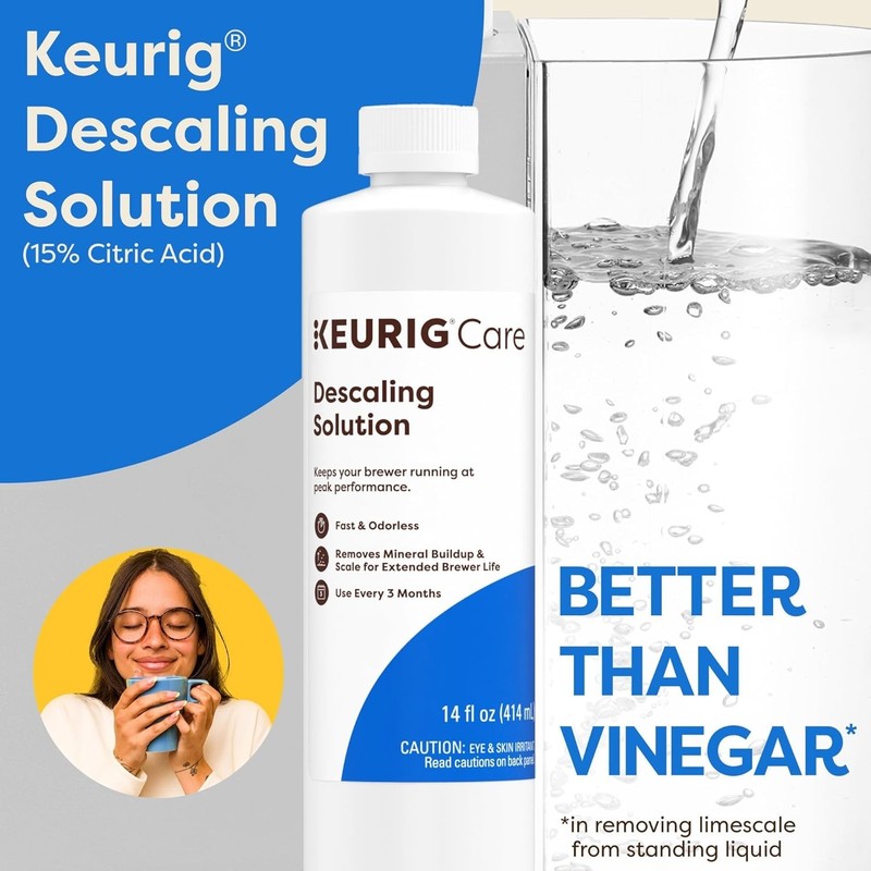 14oz Odorless Descaling Solution for K-Cup Coffee Makers - Effortless Cleaning gallery