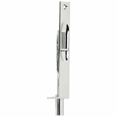 Ives 262B26 Square 6″ Door Flush Bolt (MADE IN USA) Solid Brass, Polished Chrome