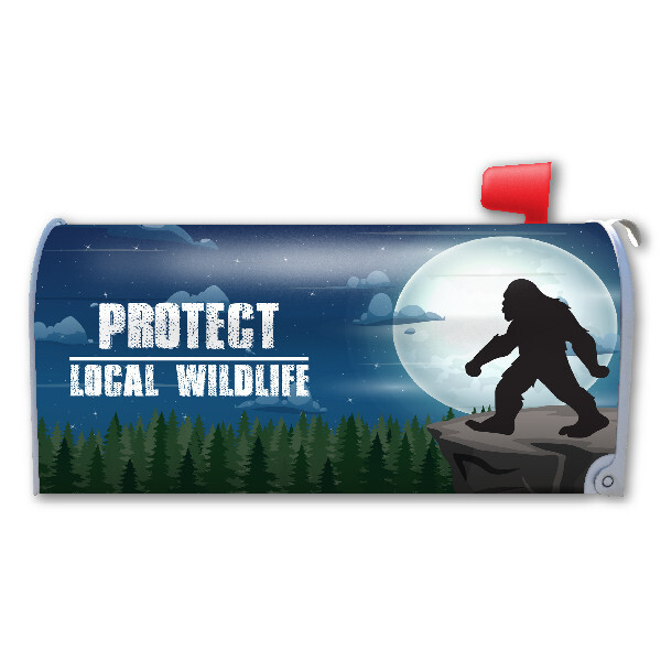 Bigfoot Protect Local Wildlife Mailbox Cover Magnet gallery