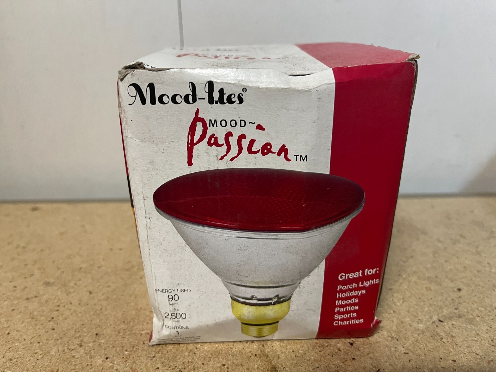FEIT Electric Mood-Lites Mood Light Bulb Passion Red 90W 120V C71 gallery