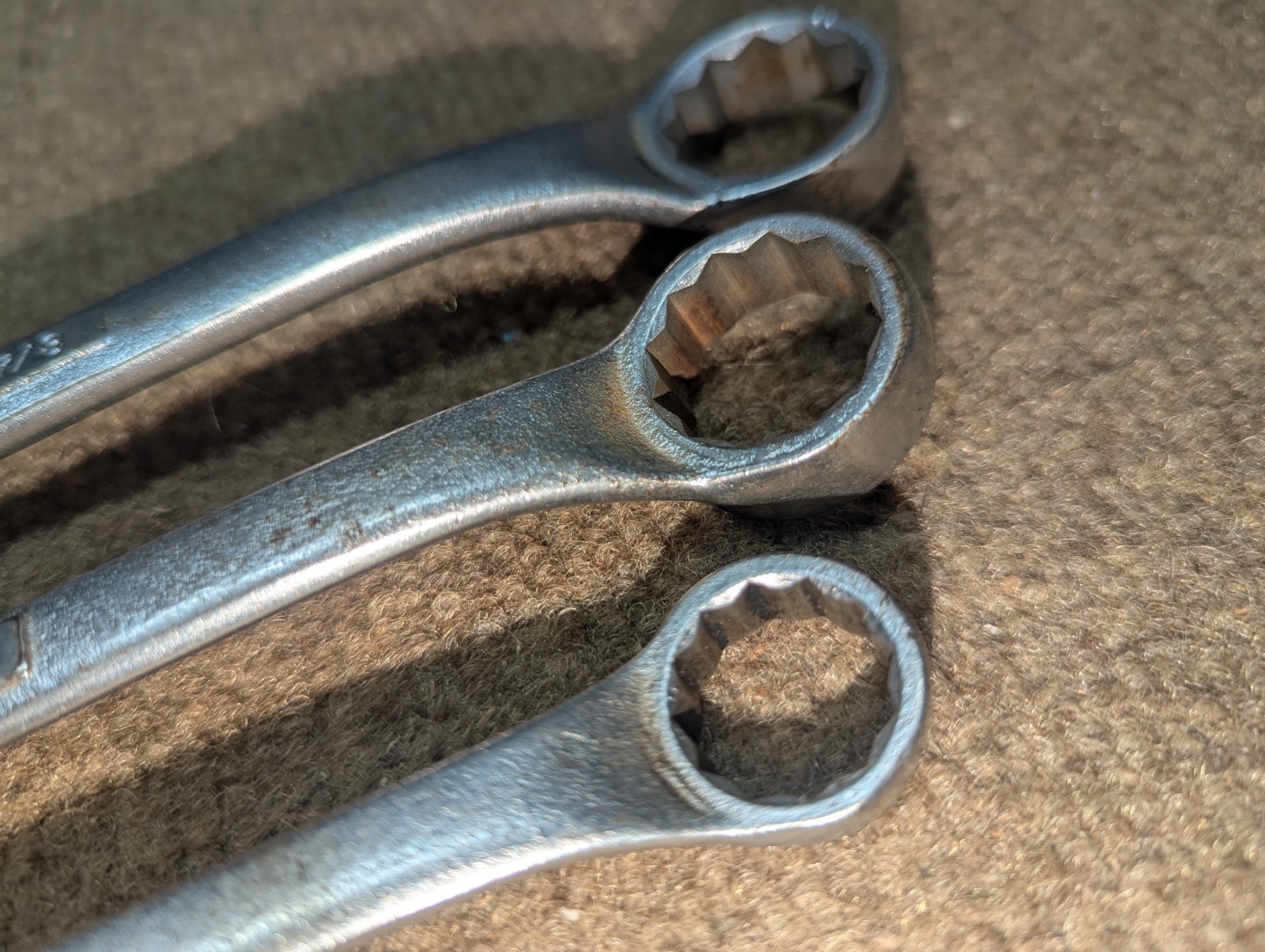 Vintage Craftsman Box End Wrenches Three-piece Set gallery