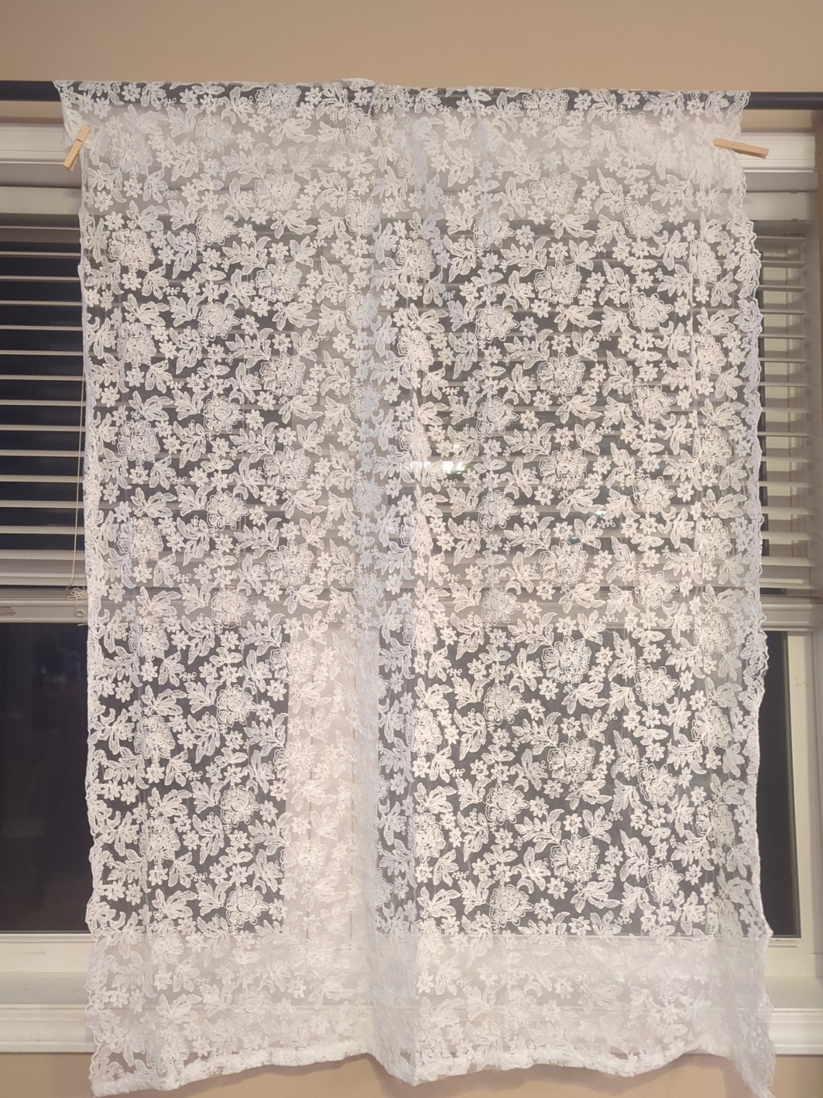 Lace curtains 2 panels 44x62 gallery