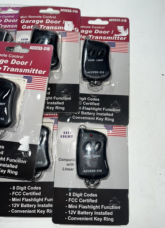 Mini Remote Control Garage Door / Gate Transmitter Access 318 & 310 Lot of 9 gallery