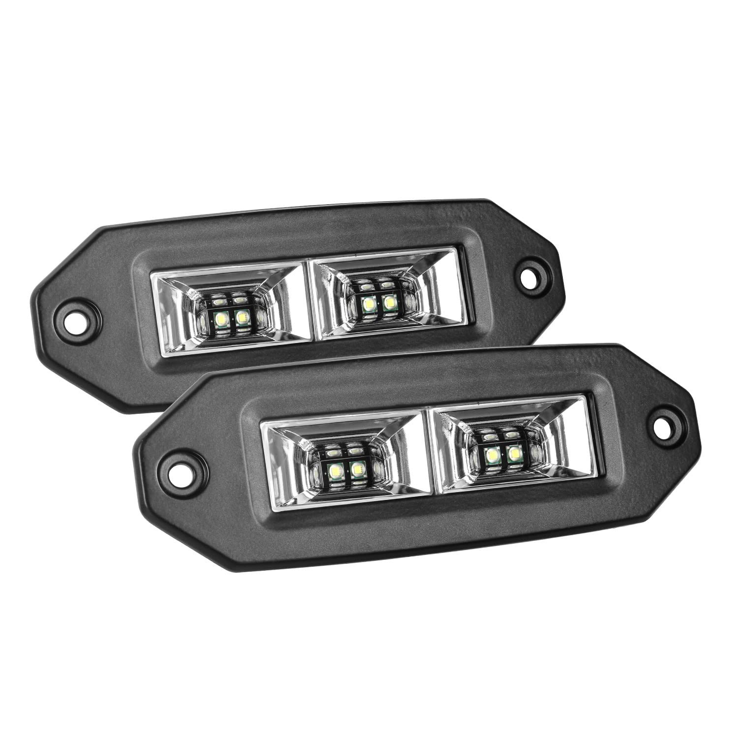 Flush Mount LED Pods, 40W 2PCS Off Road Backup LED Light Bar Driving Lights F... gallery