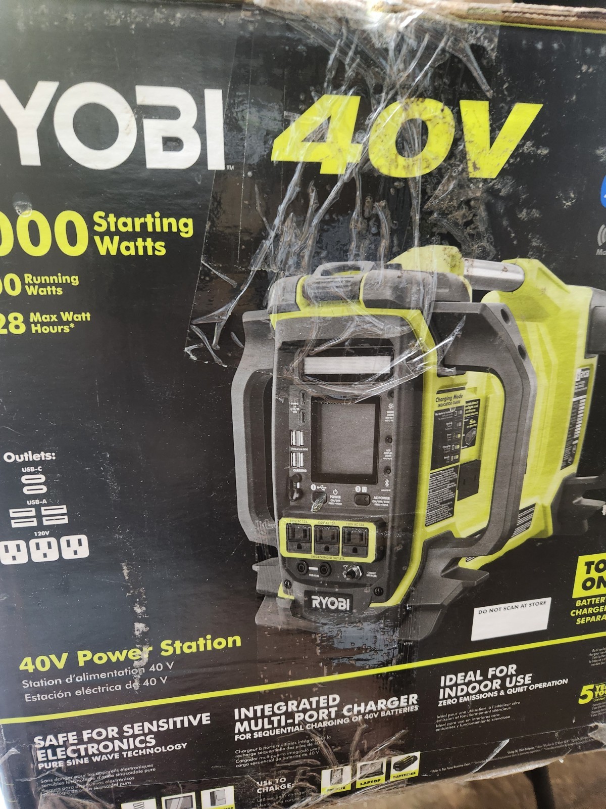 Ryobi 40v Power Station Inverter Generator , Bluetooth, 1800 Watts. gallery