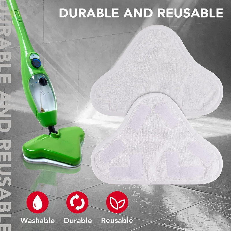 Microfiber Steam Mop Pad Replacement Compatible with H2O H20 Mop X5 Steam Steam gallery