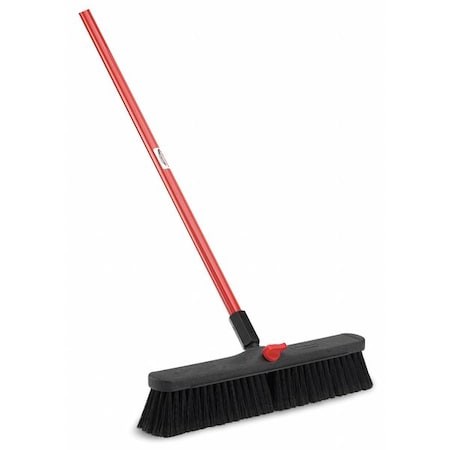Libman 800 18 In Sweep Face Smooth Surface Push Broom, 3 In Bristle, 60 In L gallery