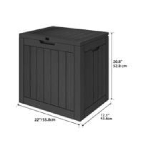 30 Gallon Deck Boxes 2 Pack, Waterproof Outdoor Storage Box for Cushion gallery