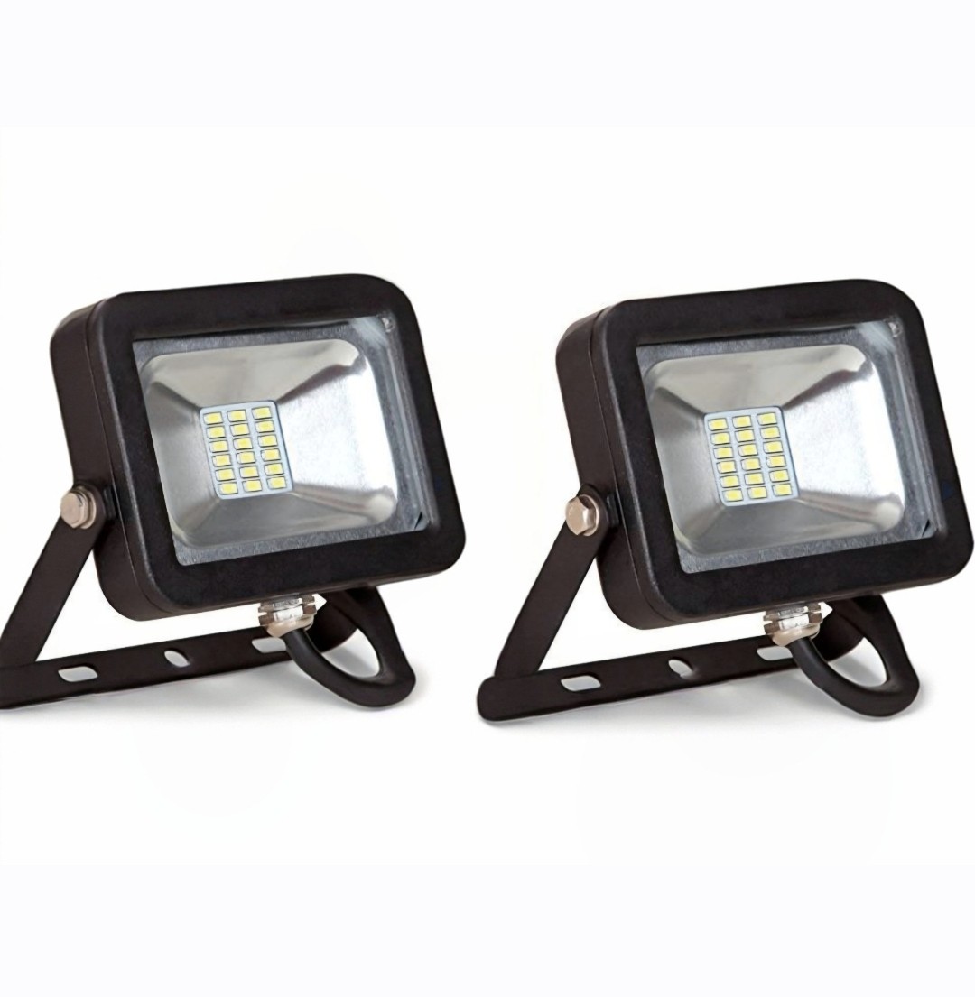 2 Pack! Compact LED Floodlight 20W, Daylight 5000K, 1500 Lumens gallery