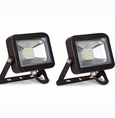 2 Pack! Compact LED Floodlight 20W, Daylight 5000K, 1500 Lumens
