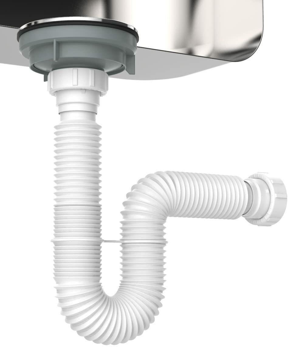 EasyDrain Ref. 510 Expandable & Flexible 1-1/2" P-trap White gallery