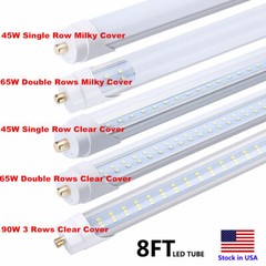 8FT led shop light Single Pin FA8 LED Tube Light (Ballast Removed) Garage Light