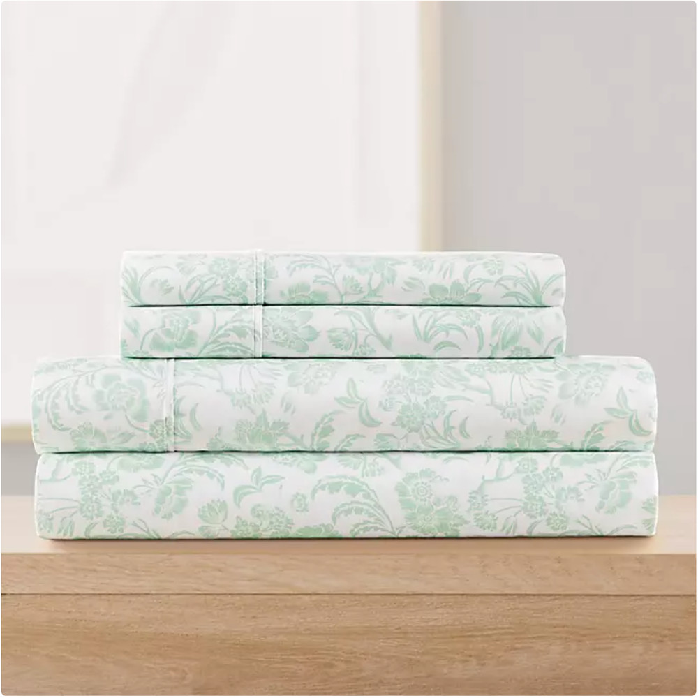 Member's Mark 500-Thread-Count Performance Printed Sheet Set, Choose Sizes/Color