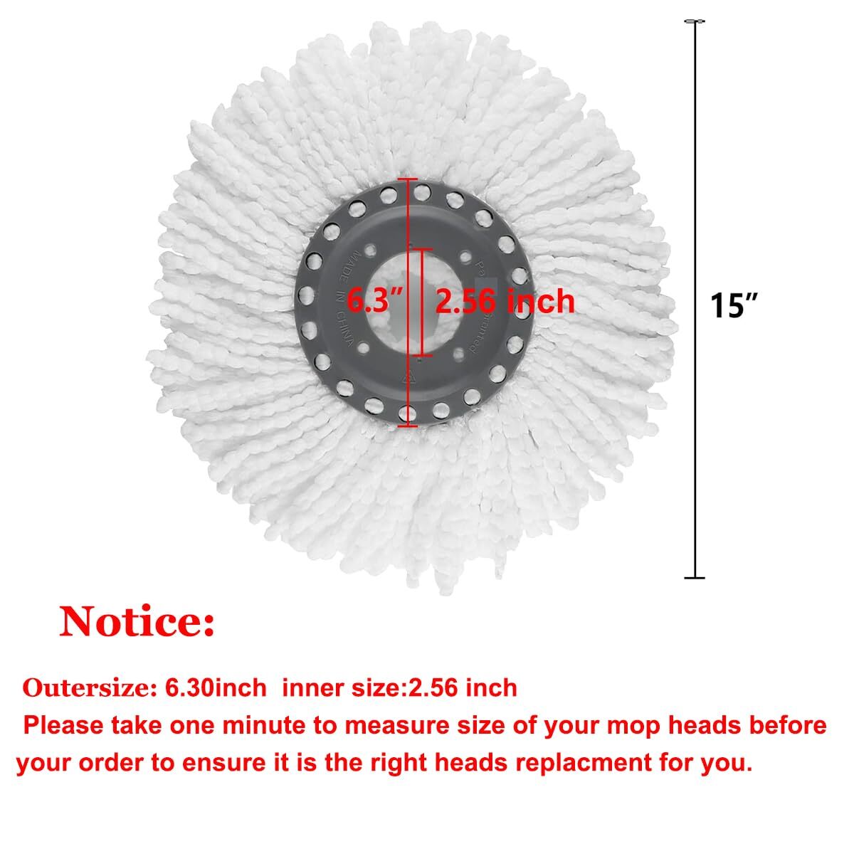 Spin Mop Heads Replacement Refill For Old Hurricane Mr.clean 360 Spin Magic Rota gallery