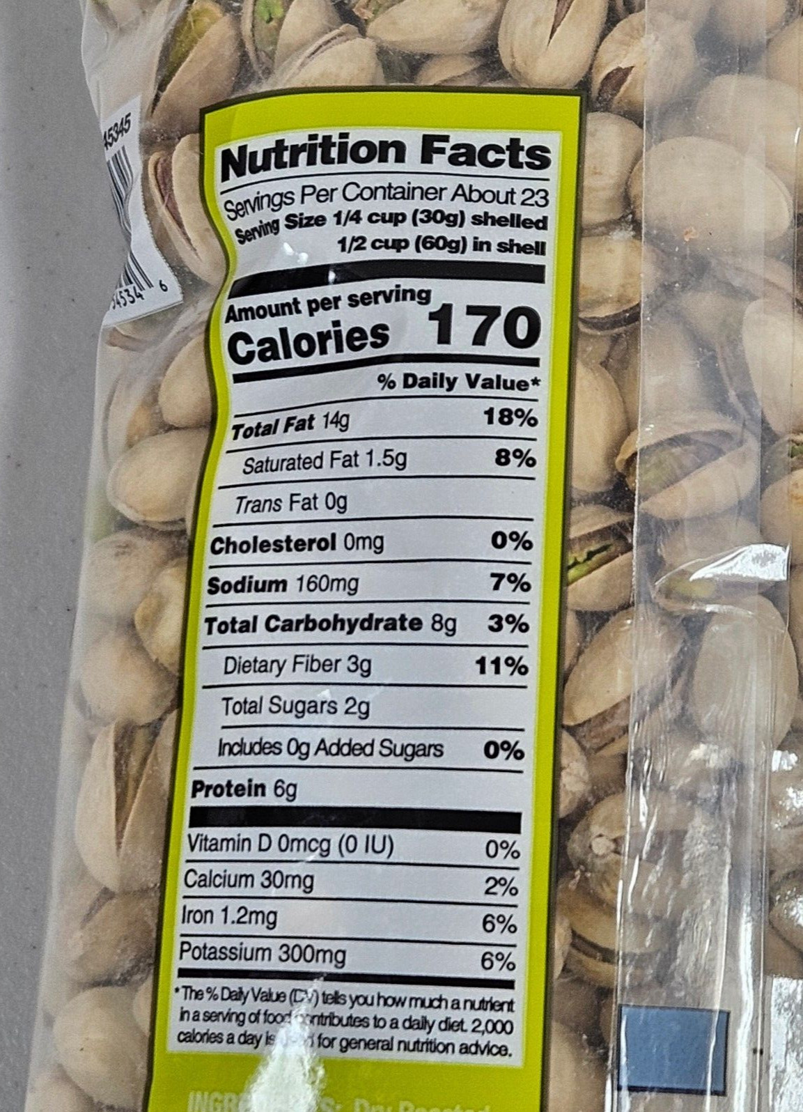 Kirkland Signature InShell Pistachios Roasted & Salted 3 Lbs Kosher USA Exp 1/26 gallery