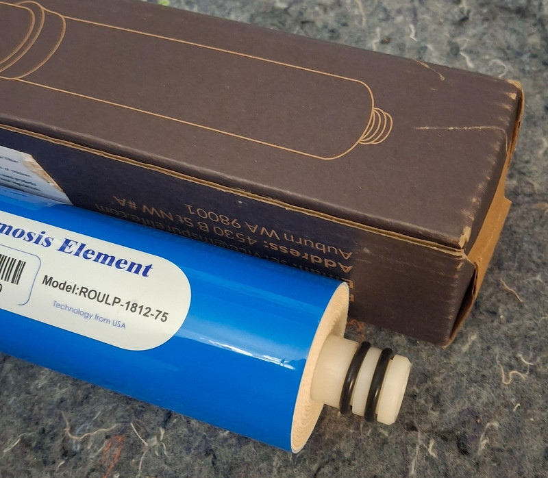 Membrane Solutions Reverse Osmosis Element Water Filter RO 75GPD 1.8" x 12" gallery
