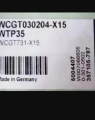 ORIGINAL 10PCS USER TOOLS WCGT030204-X5 WTP35