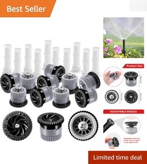 Adjustable 360° Spray Nozzle Replacement – 12 Pack for Efficient Lawn Irrigation
