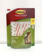 140 Count 3M Command Damage-Free Hanging Strips