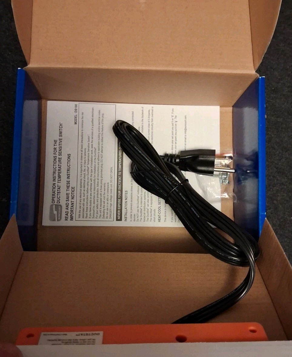 Suncourt DUCTSTAT All-Season Temperature Sensitive Switch for Duct Fans DS100 gallery